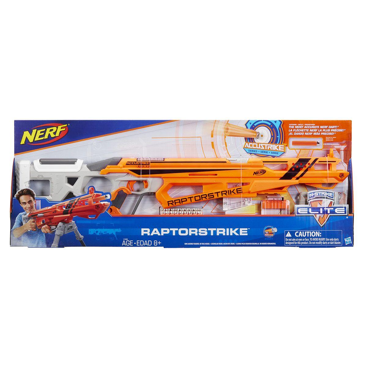 Nerf Elite Accu Raptorstrike Jeux De Tir Et Pistolets La Grande Recre