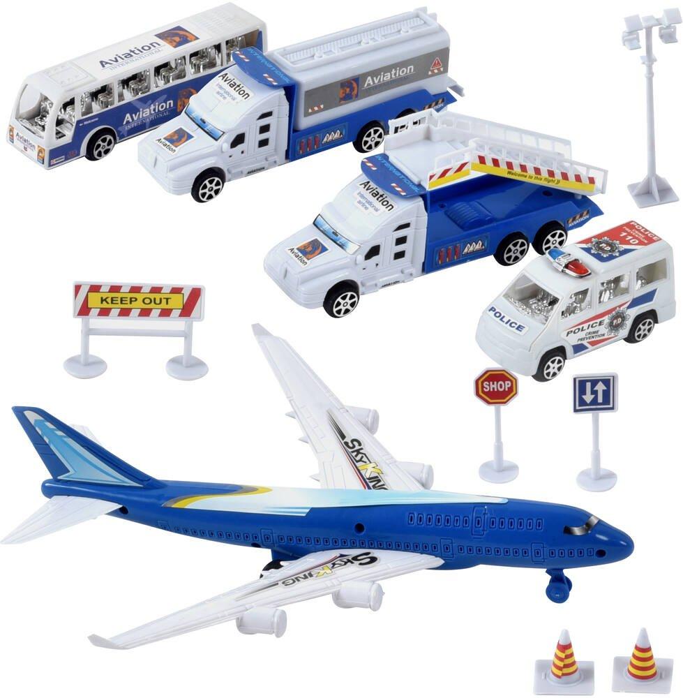 howa Jouet Aéroport avec avion & hélicoptère - Set de 18 jouets en bois, y compris accessoires 7018 à partir de 57,95 € (juillet 2026
