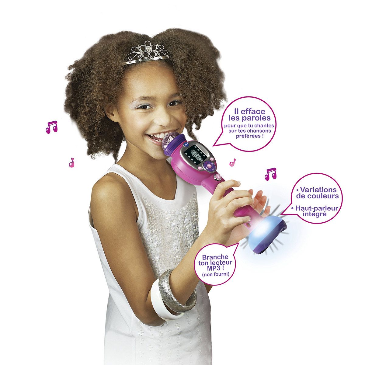 Jouets amusants pour filles de 3 à 12 ans, microphone pour enfants  Microphone de karaoké anniversaire pour garçon de 5 à 12 ans Microphone de  jouet pour enfants 