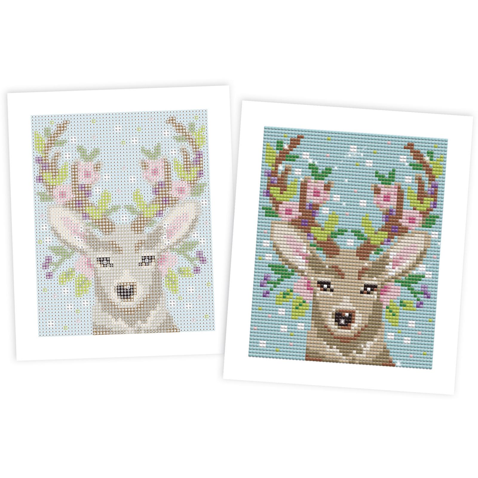 Abeuty Kit De Broderie Diamant De Forme Spéciale, Motif Cerf Père Noël 5D à Faire Soi-même, 30 X 30 Cm (portrait Du Père Noël