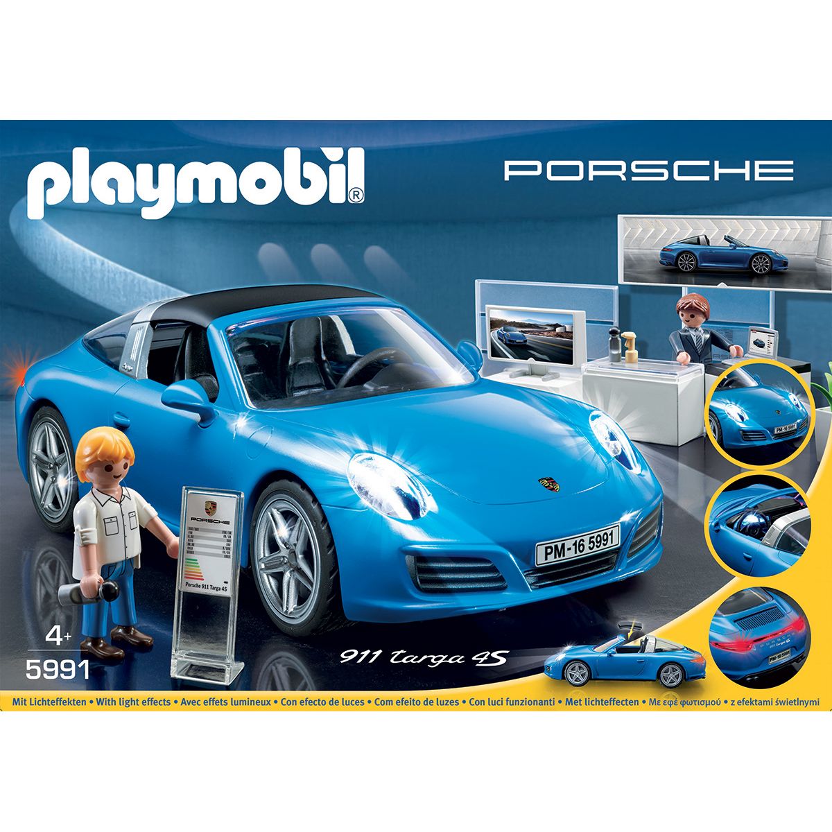 porsche playmobil bleu