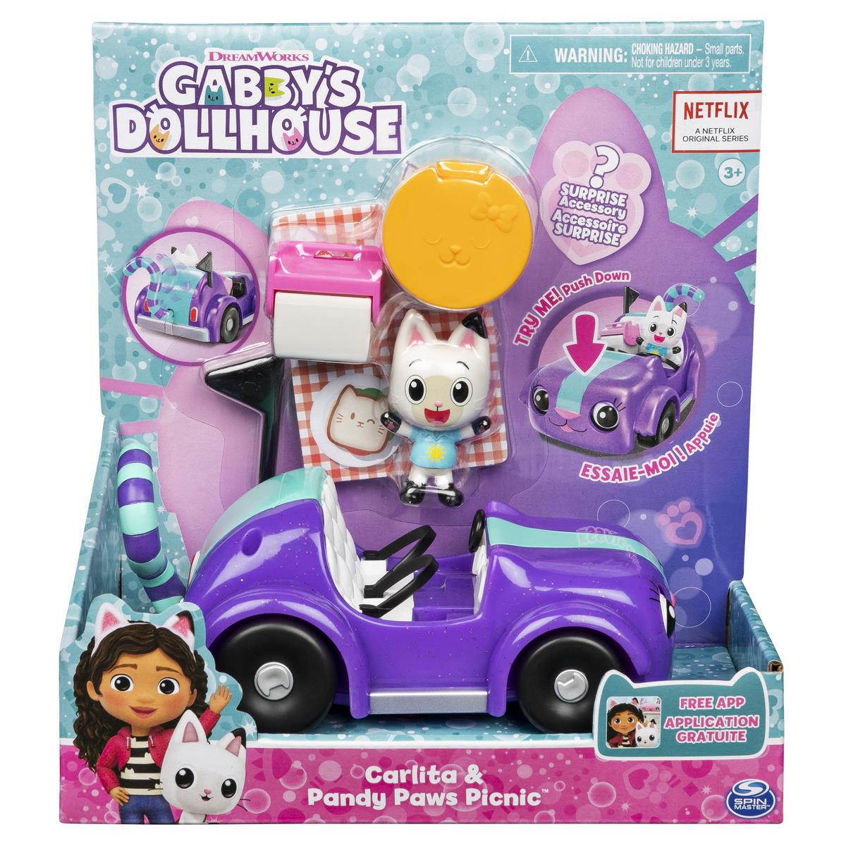 Gabby et la maison magique - figurine 3d lumineuse gabby