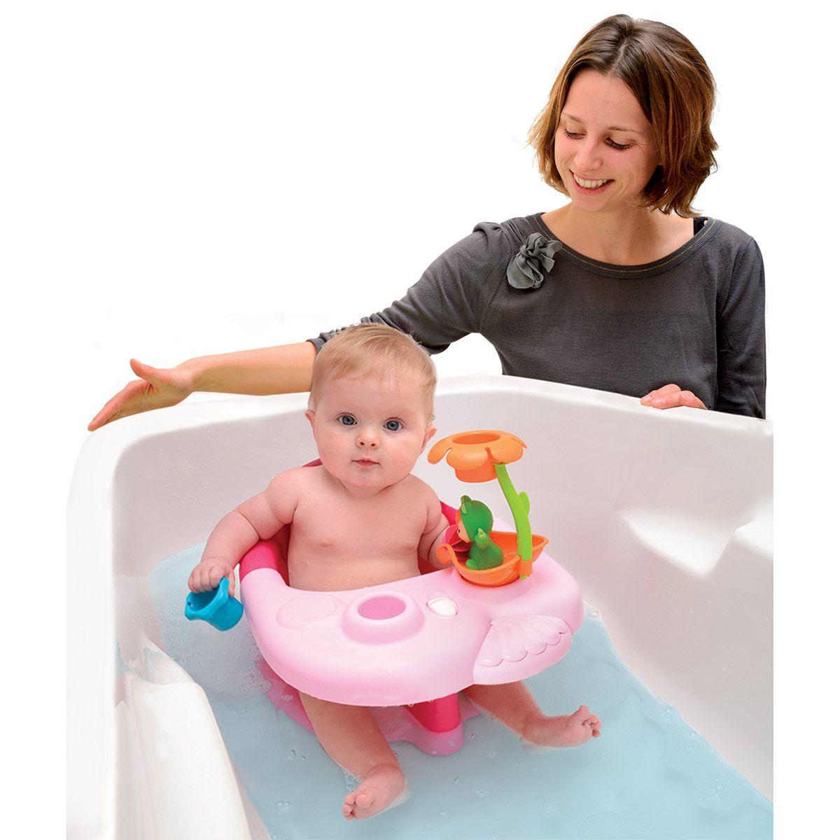 Siege De Bain Et Tablette D Activites Rose Cotoons Jouets D Eveil Et Peluches La Grande Recre