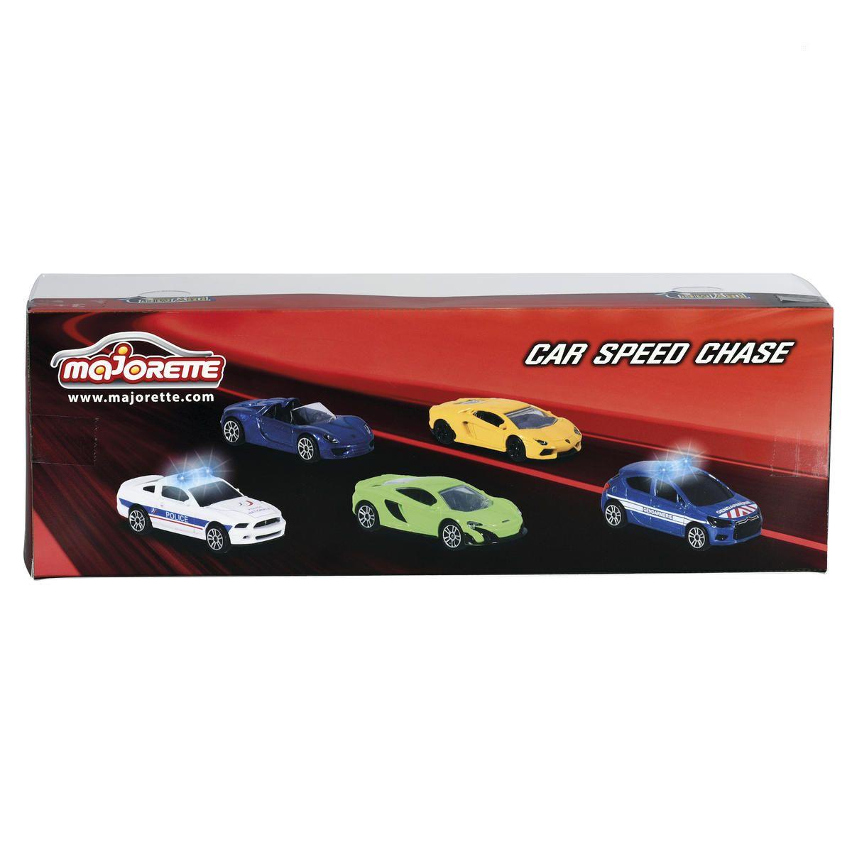 Coffret De 5 Petites Voitures Car Speed Chase Petites Voitures