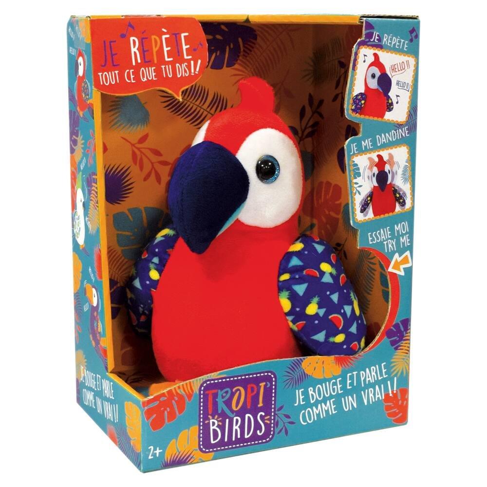 Peluche Grand Perroquet Ara rouge 30cm PEE006 • EUR 26,00