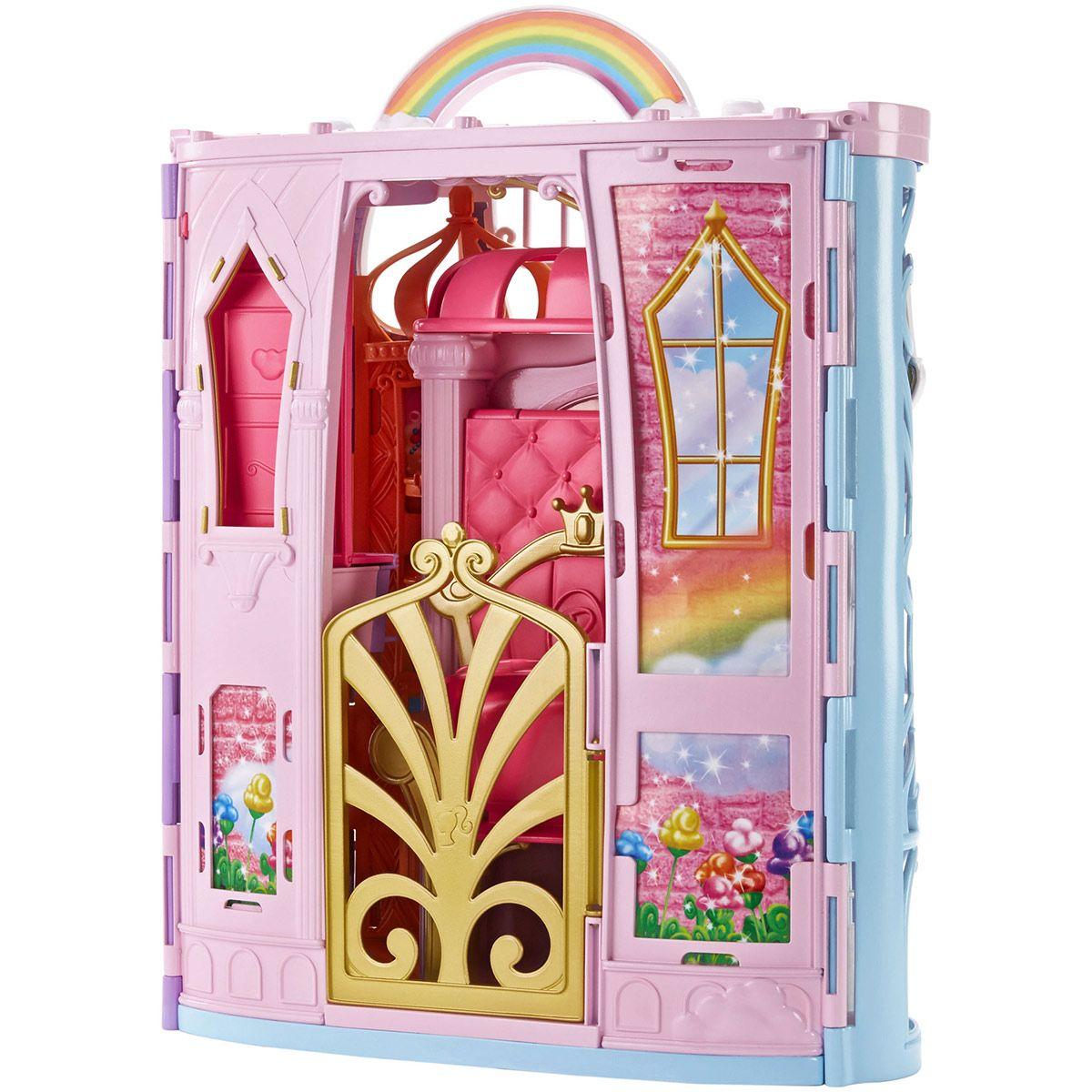 chateau barbie arc en ciel