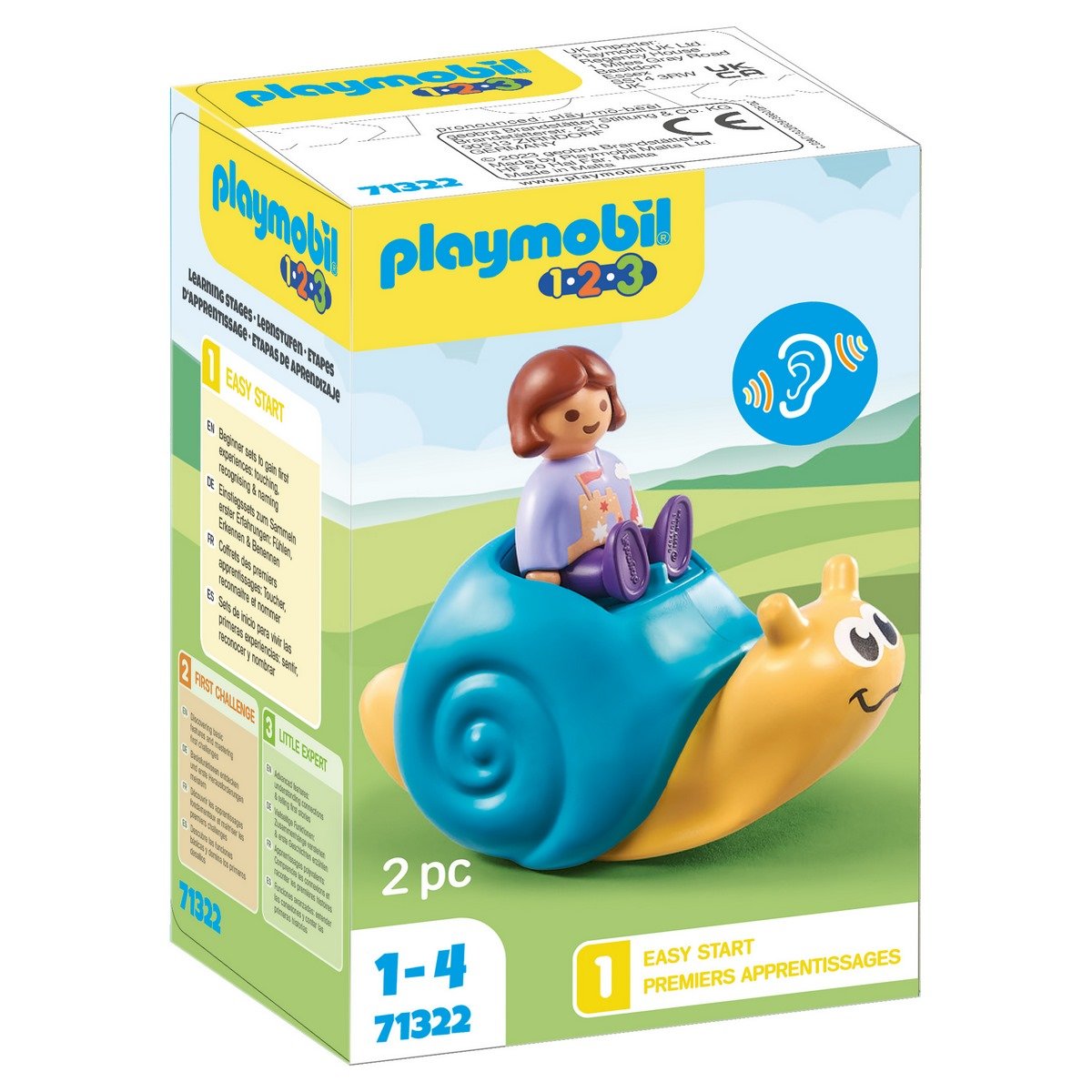 Escargot à bascule avec enfant Playmobil 1.2.3 - 71322 - La Grande