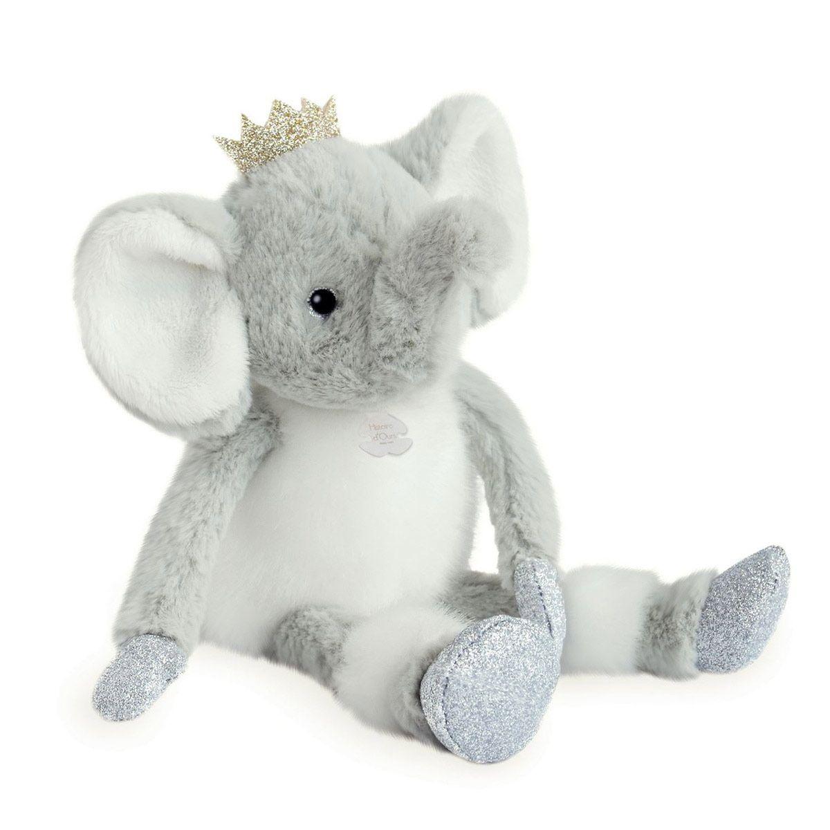 Histoire d'Ours HO2856 - Pupazzo Eléphant elfy, 60 cm, colore: Grigio