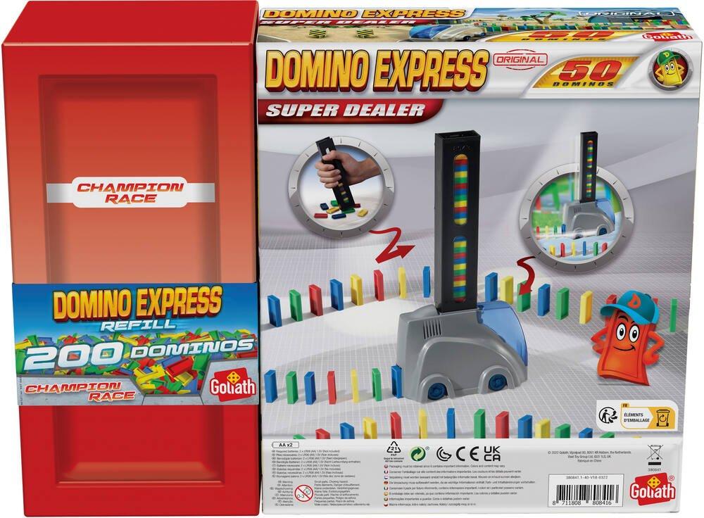 Domino Express Ultra Power – Coffret Géant 388 Dominos + Power Dealer + Avion + Toboggan – Jeu De Construction Créatif Dès 6 Ans
