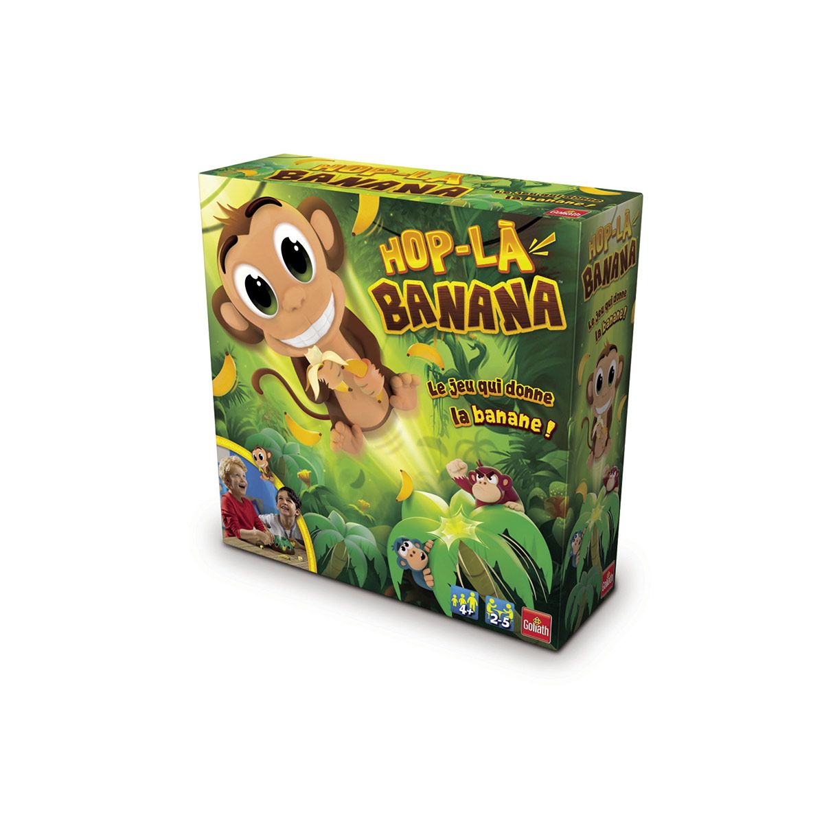Goliath - Hop La Banana - Jeux d'enfants - à partir de 4 ans- Jeu de  société - Jeu d'adresse et rapidité 