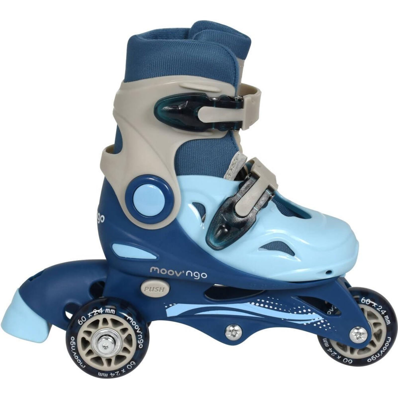 Rollers évolutifs roues bleu taille 30-33 La Grande Récré