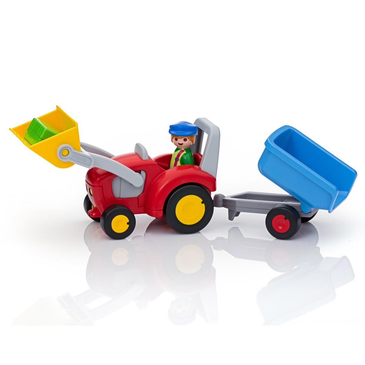 Fermier avec tracteur et remorque 6964 Playmobil 1.2.3