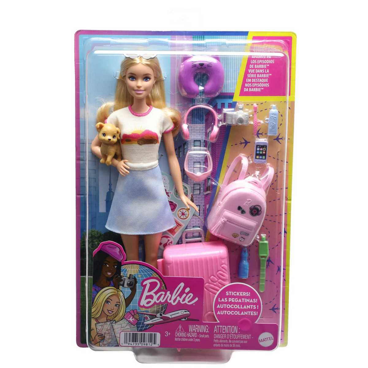 Barbie - Coffret poupée Malibu en Voyage - La Grande Récré