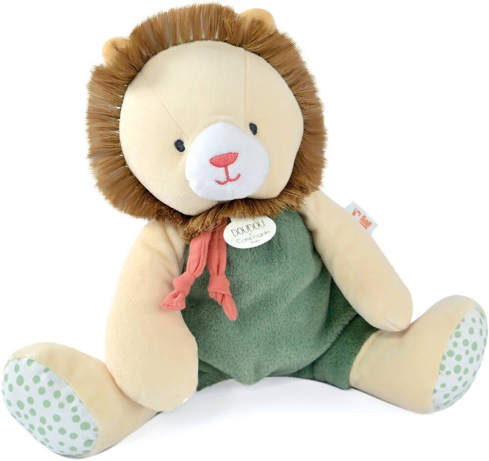 Peluche Pantin Lion 30 Cm Couleur Savane La Grande Recre