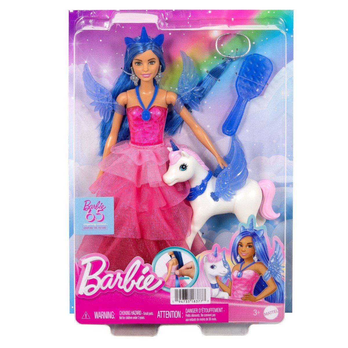 Coffret barbie® princesse dreamtopia et son bébé licorne Mattel