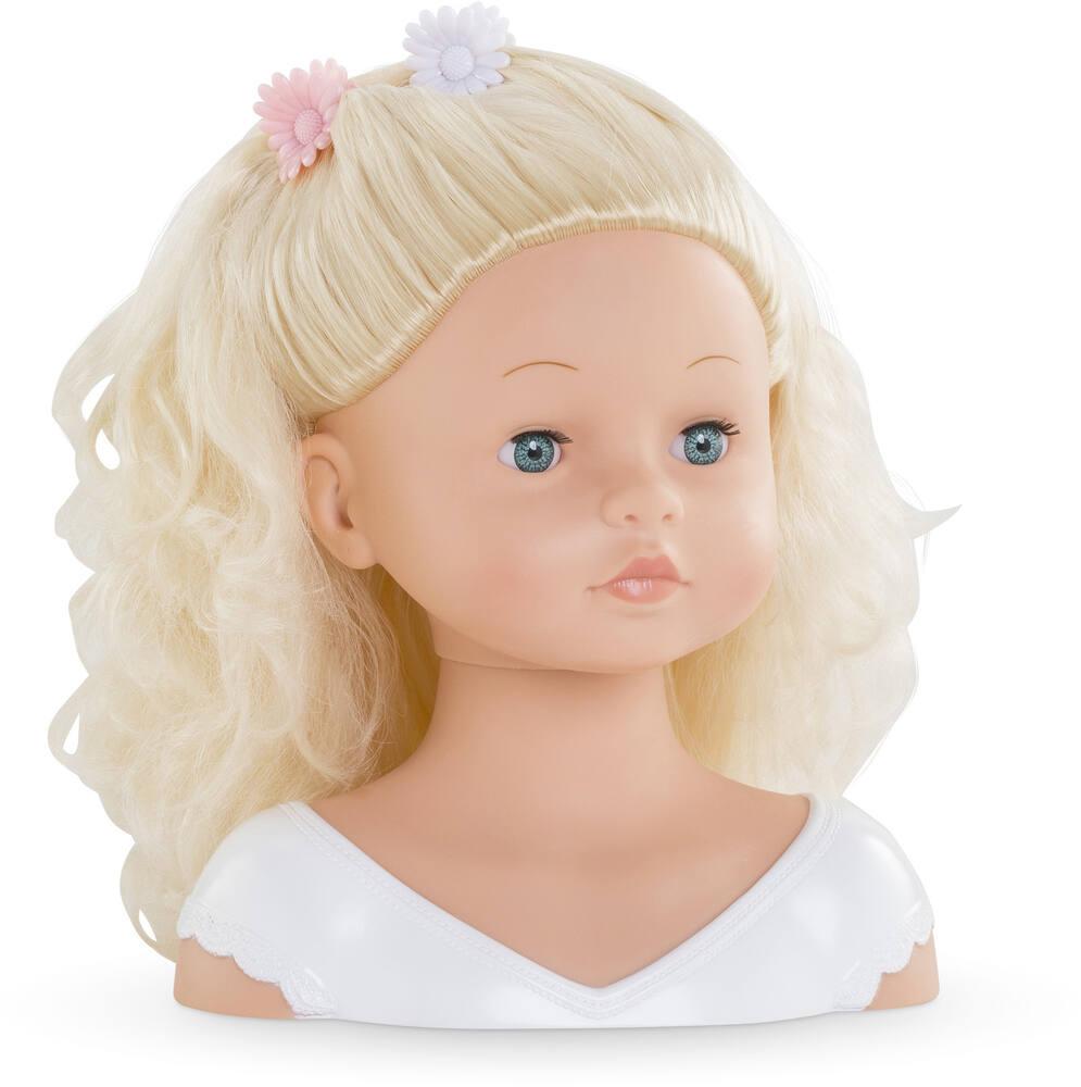 Tête à Coiffer Et Maquiller Pour Enfants – Poupée Blonde Avec Accessoires, Palette De Maquillage, Couronne, Cadeau Dès 3 Ans