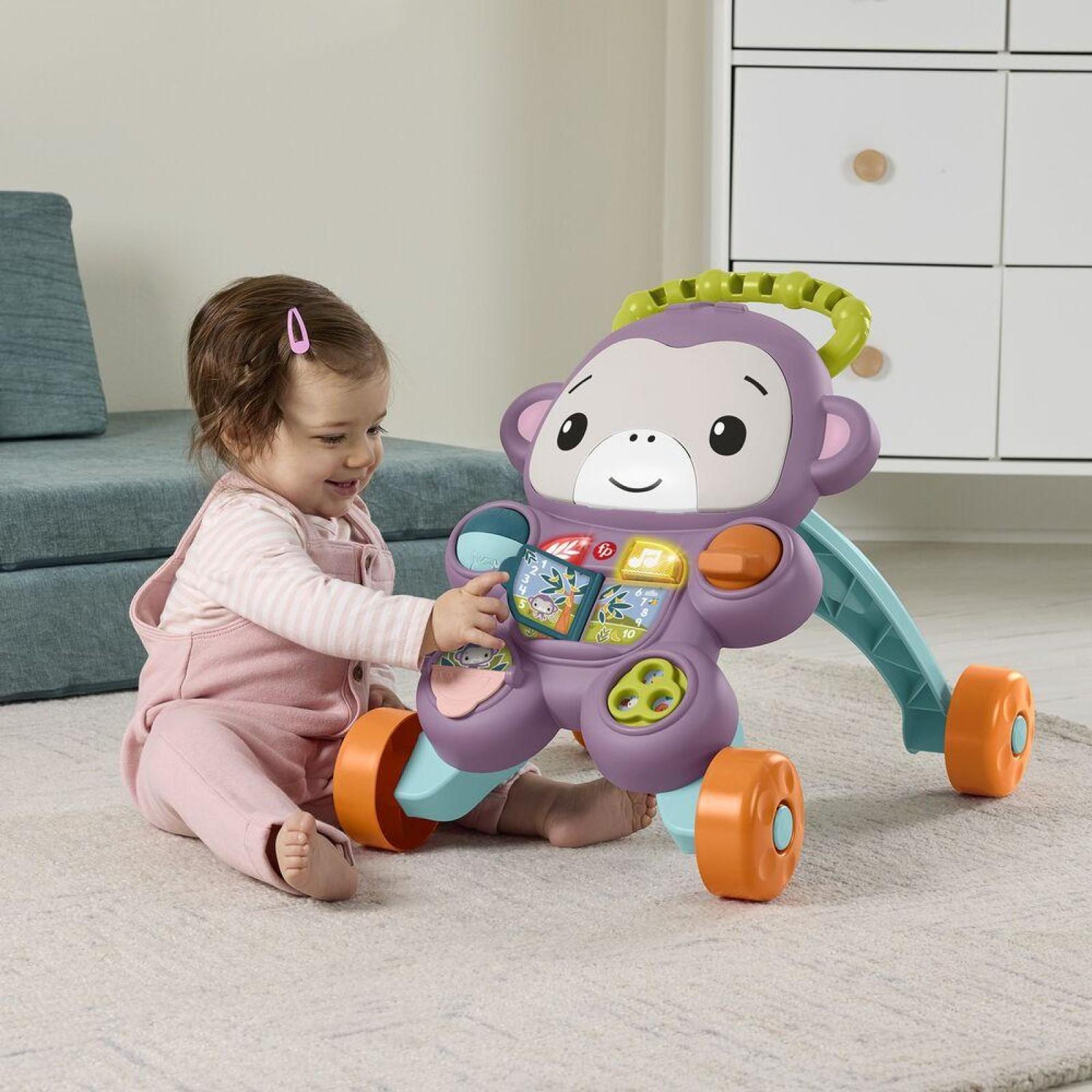 Trotteur singe violet Fisher Price La Grande Récré
