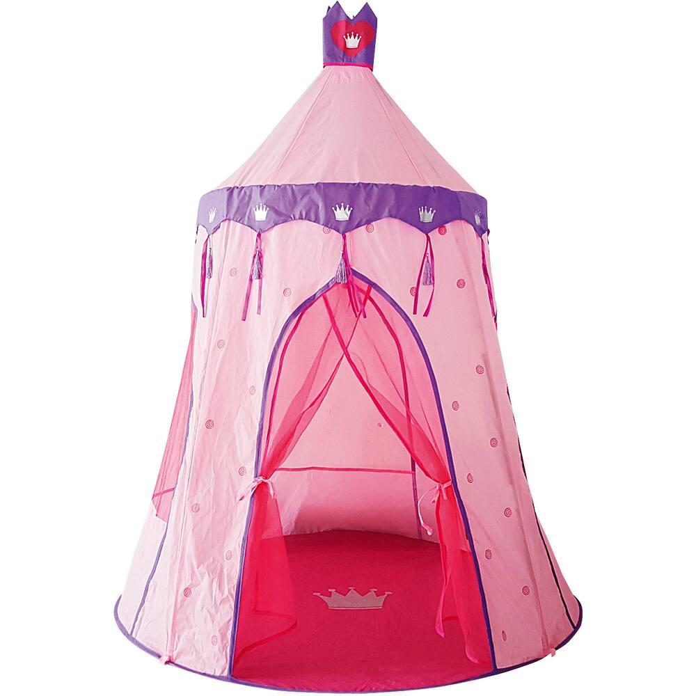 Roba Tente De Jeu Château Princesse – 105 X 135 Cm – Rose – Intérieur/extérieur – Imperméable – Sac Transport