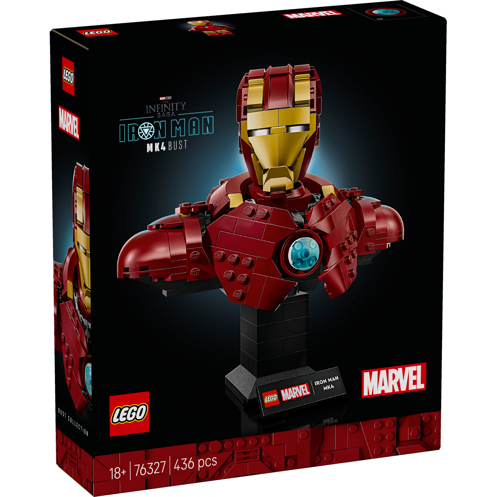 Buste Iron Man 38 cm - Édition Avengers | LED avec