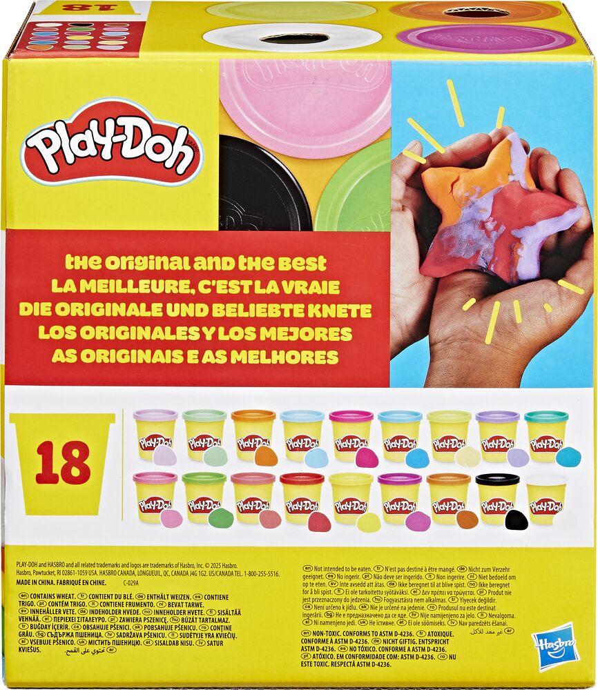 PLAY-DOH PACK DE 18 pots imagination, loisirs créatifs de pâte a