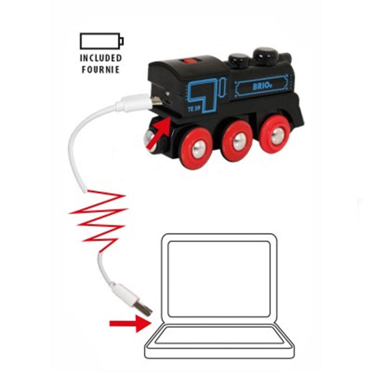 Locomotive brio rechargeable usb Clearance