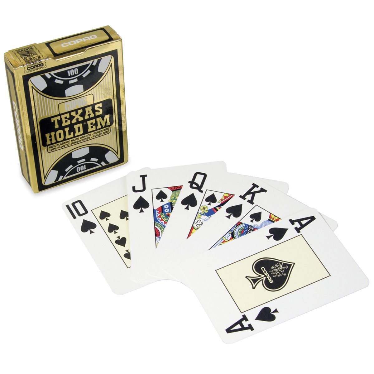 Jeu de cartes Poker en plastique Copag gold - La Grande Récré