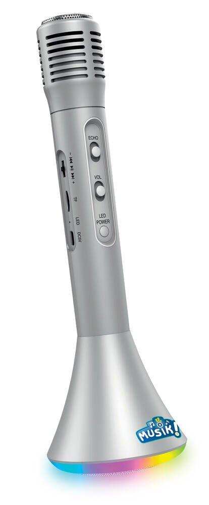Microphone Karaoké Bluetooth Avec Effets Lumineux - Enceinte 15W Et Modificateur De Voix