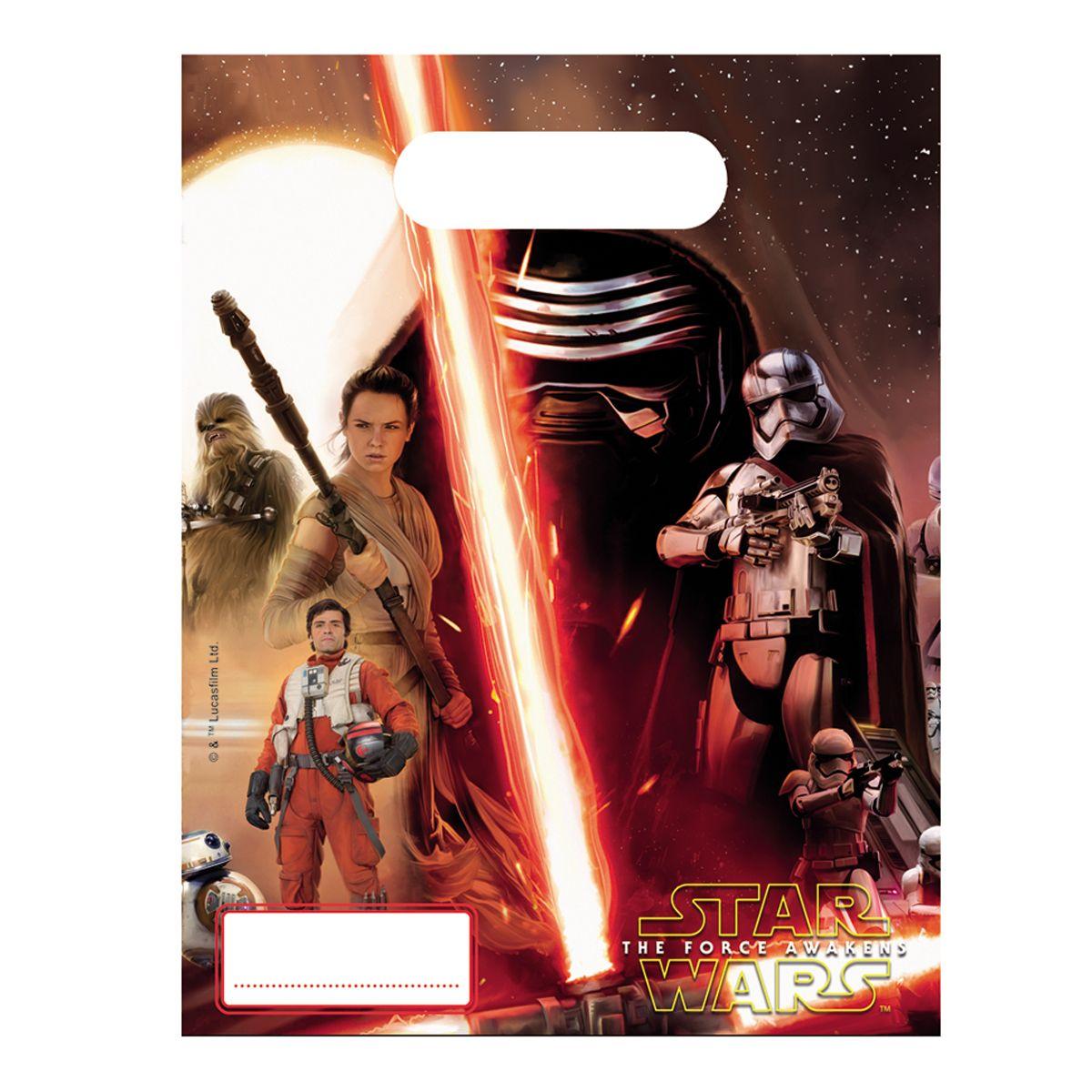 6 Sachets D Anniversaire Star Wars Vii Anniversaire Et Deguisements La Grande Recre