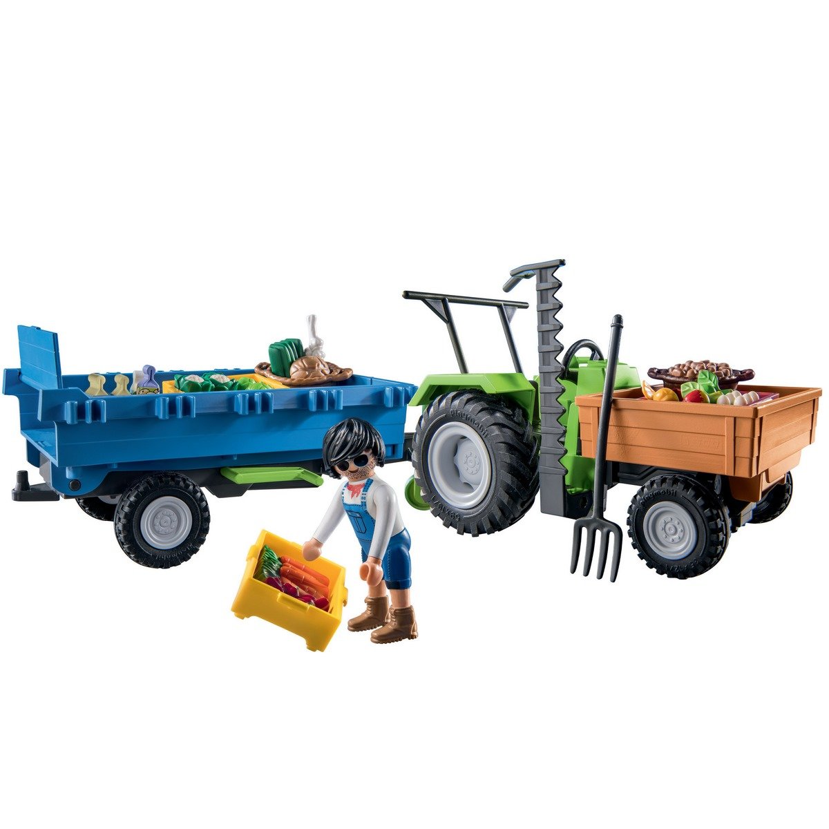 Jouets de tracteur agricole pour enfants avec remorques-ensemble