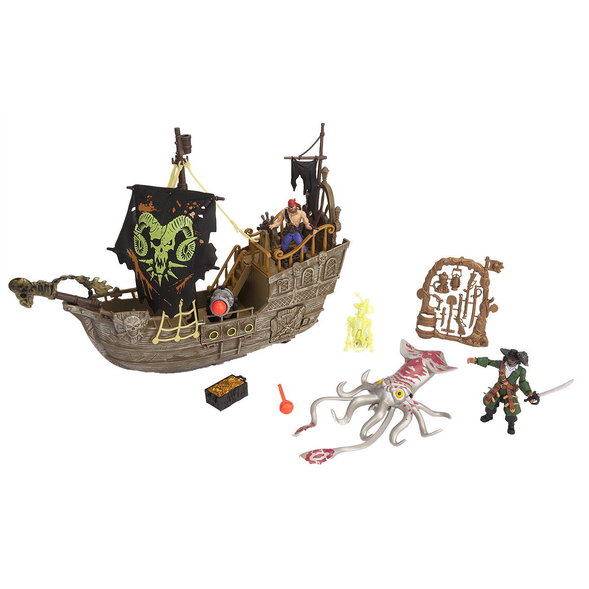 Boîte de Bijoux de Pirate Jouets De Pirate Jouets au Trésor de Pirate pour Enfants Rolanli Pirate Jouet