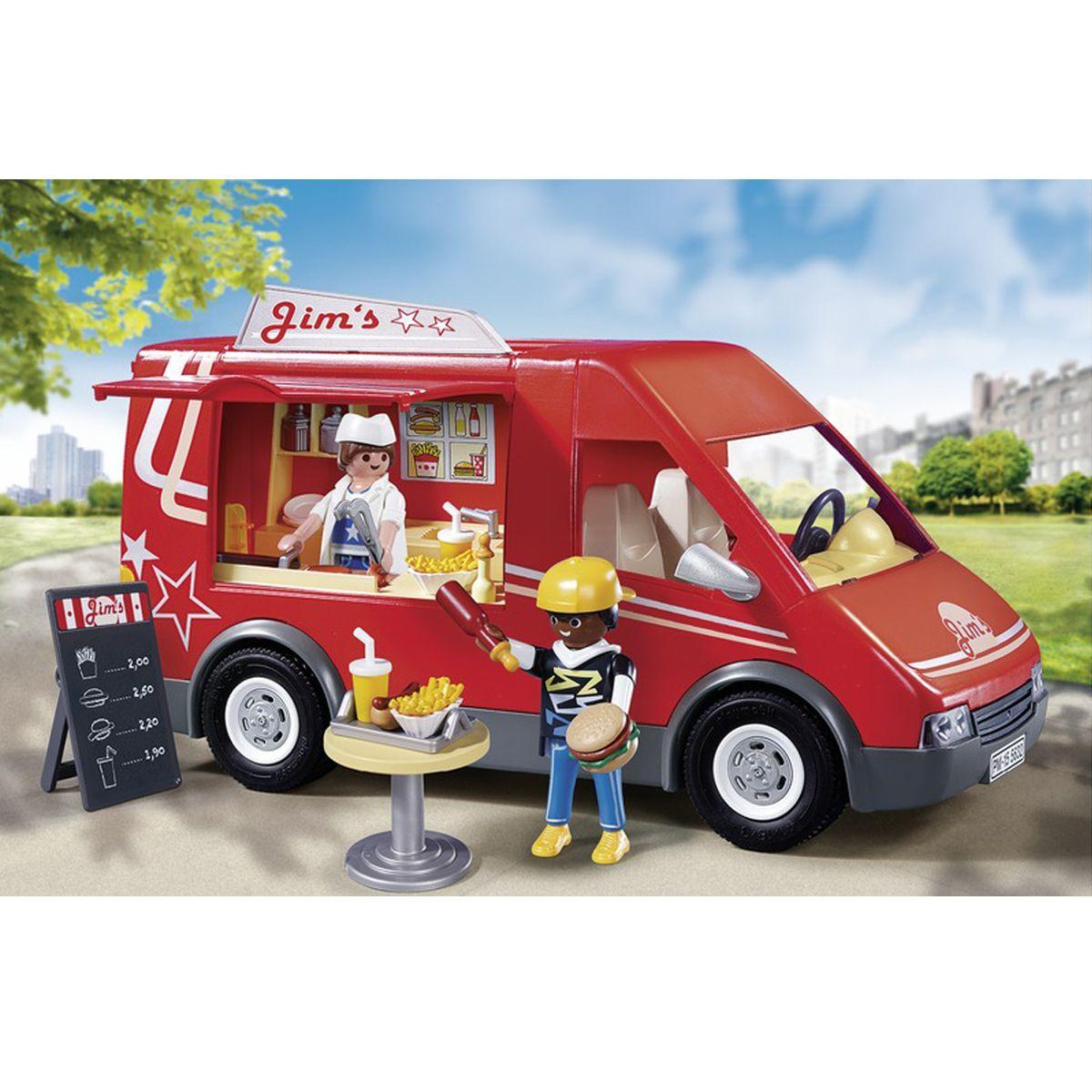 Food truck Playmobil City Life - 5632 - La ville, la police et les secours  - La Grande Récré
