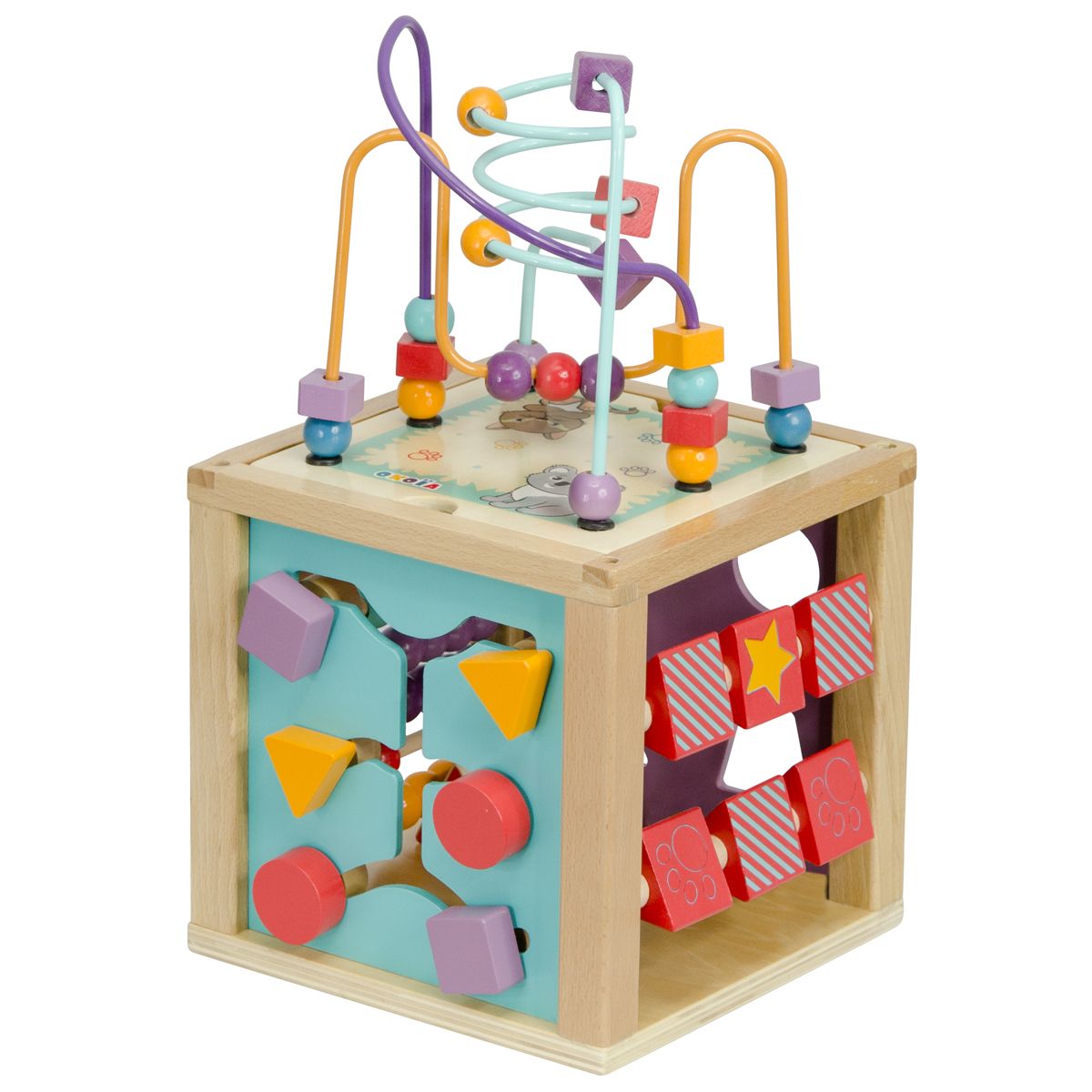 cube en bois jouet bebe