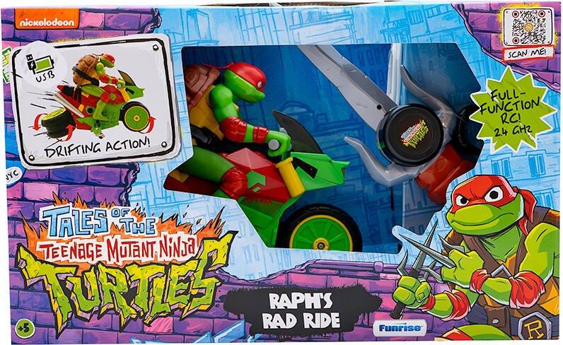 TMNT Tortues Ninja Adolescent Mutant Tortue Ninja Michelangelo | RAD Rip Racers, Véhicule d'action, Édition Classique | Jouets et Cadeaux pour Enfants de 3