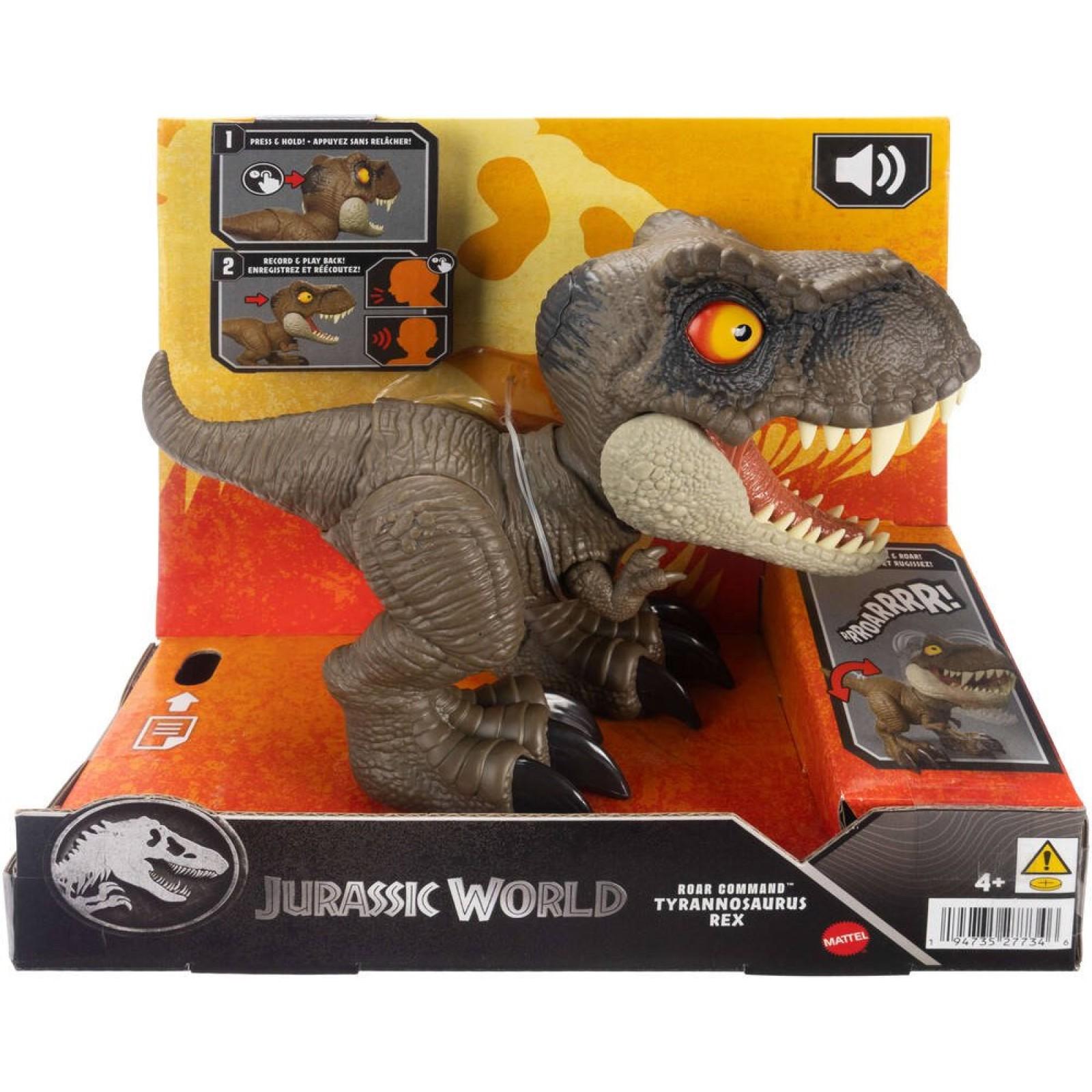MATTEL JURASSIC WORLD T-Rex Total Attack Figurines de dinosaures HXF53