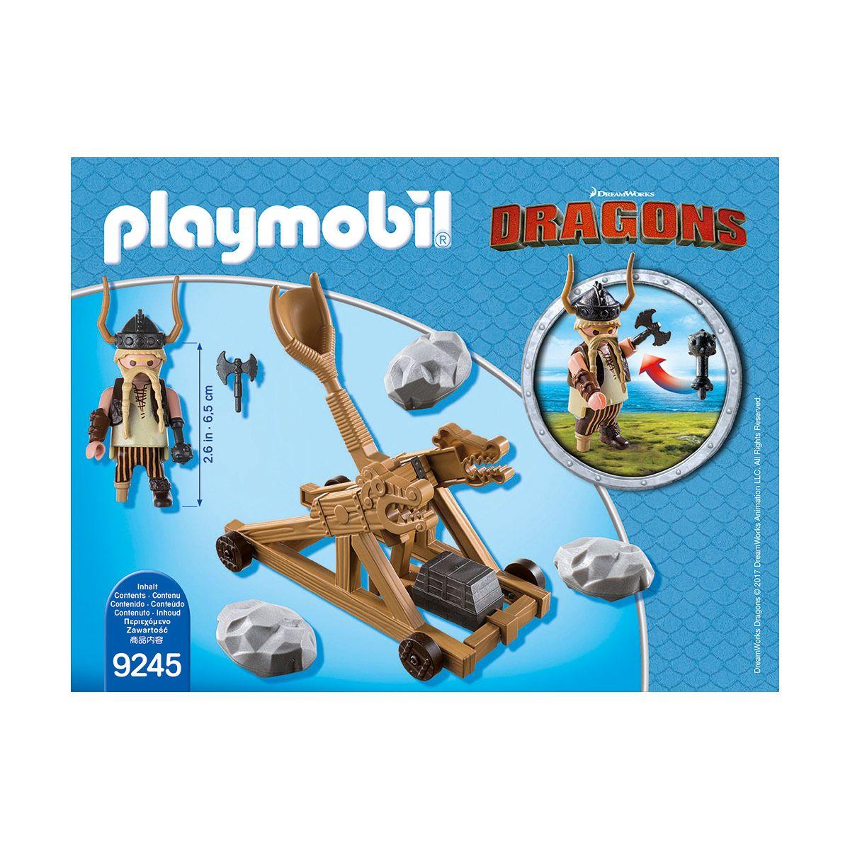 Gueulfor avec catapulte Playmobil Dragons 9245 - Véhicules et figurines -  La Grande Récré