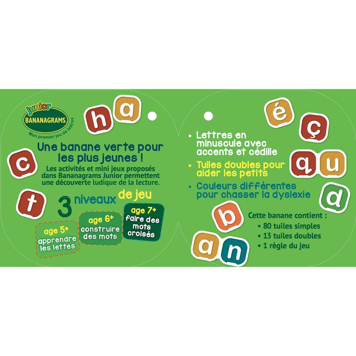 bananagrams junior jeux de societe et puzzles la grande recre