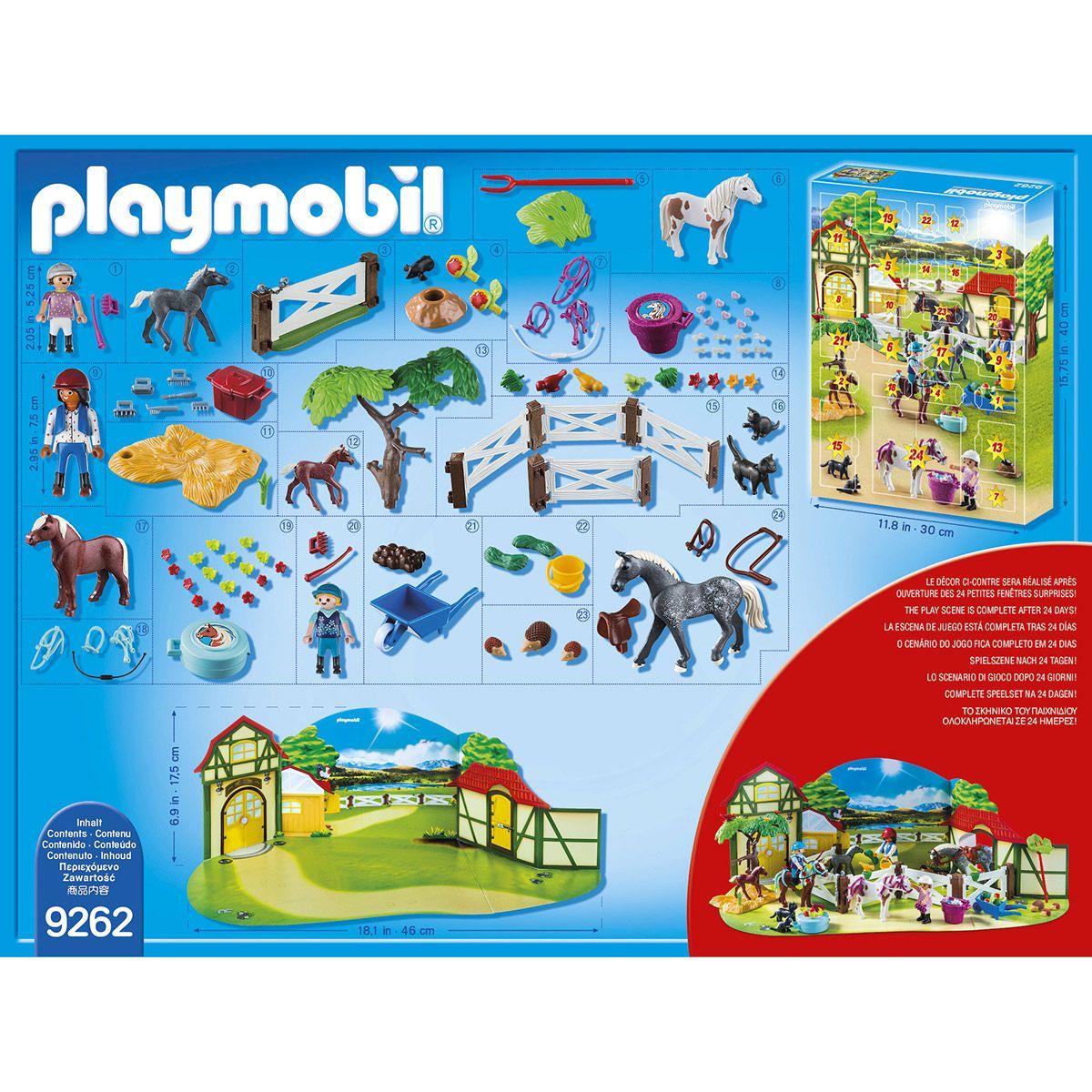 Calendrier playmobil centre equestre clearance