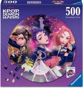 Puzzle Rond 500 pièces - Kpop Demon Hunters
