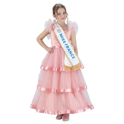 Robe Miss France Rose - 116 cm 6 ans