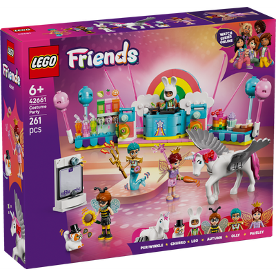 Soirée déguisée avec une licorne et une fée LEGO Friends 42661
