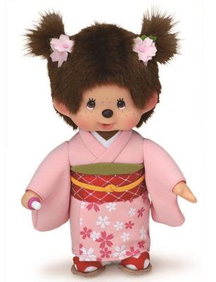 Peluche Monchhichi  Kimono Rose_La Grande Récrée_1
