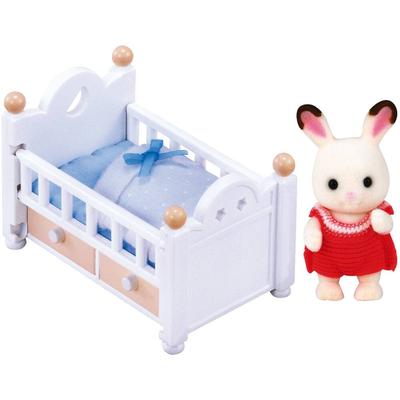 Bébé Lapin chocolat et son lit – Sylvanian Families 2205_La Grande Récrée_1