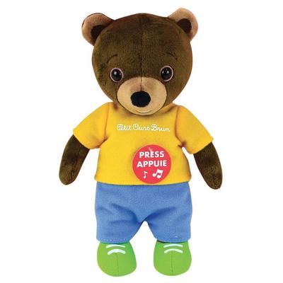 Petit Ours brun peluche musicale 21cm_La Grande Récrée_1