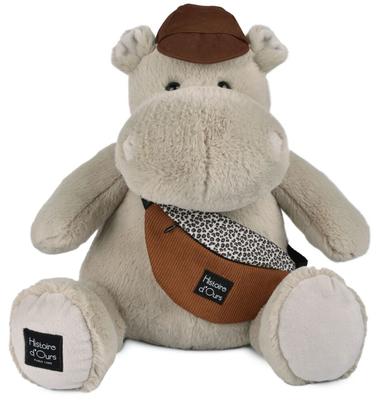 Peluche Hippo Hello Brook ! 38 Cm Beige_La Grande Récrée_1
