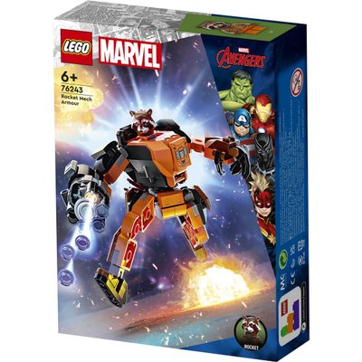 L'armure robot de Rocket Lego Marvel 76243