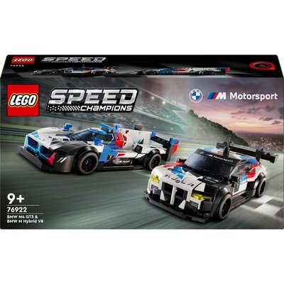 Voitures de course BMW M4 GT3 et BMW M Hybrid V8 LEGO® Speed Champions 76922