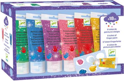 6 Tubes De Peinture À Doigts Pailletées_La Grande Récrée_1