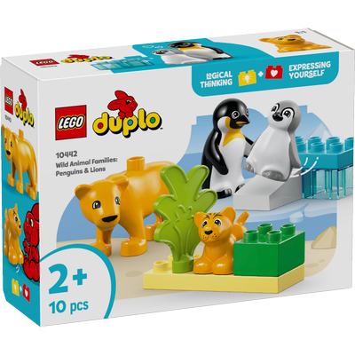 Familles d’animaux sauvages : pingouins et lions LEGO DUPLO Ma ville 10442