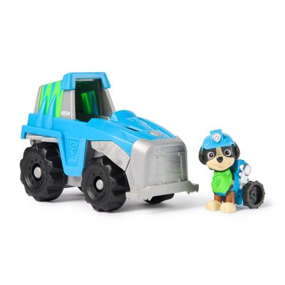 Véhicule 15 cm et figurine La Pat Patrouille : véhicule de sauvetage Rex
