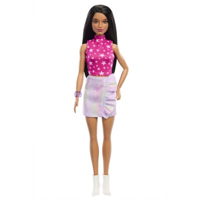 Barbie - poupée fashsionista avec top étoiles